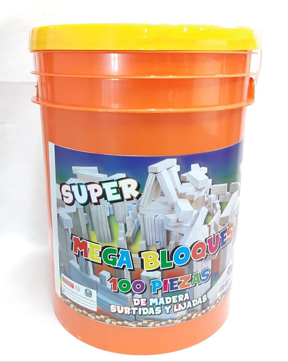 BALDE MEGA BLOQUES 100 PZAS FAMILY GAME