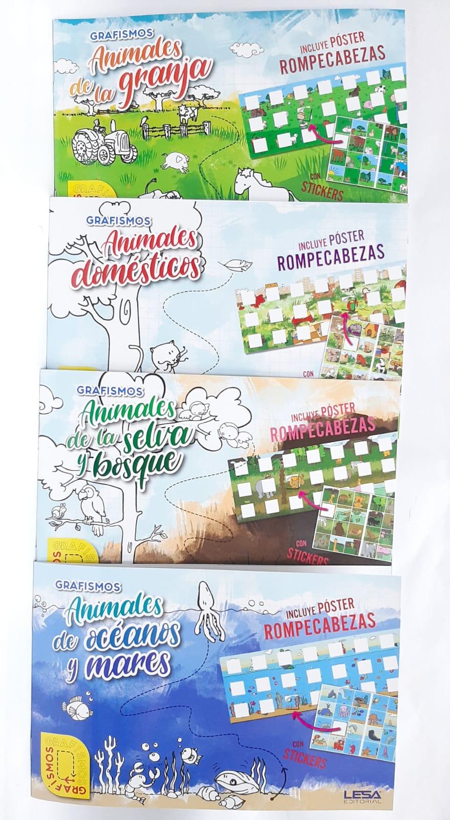 LIBRO GRAFISMOS CON STICKERS - MODELOS SURTIDOS