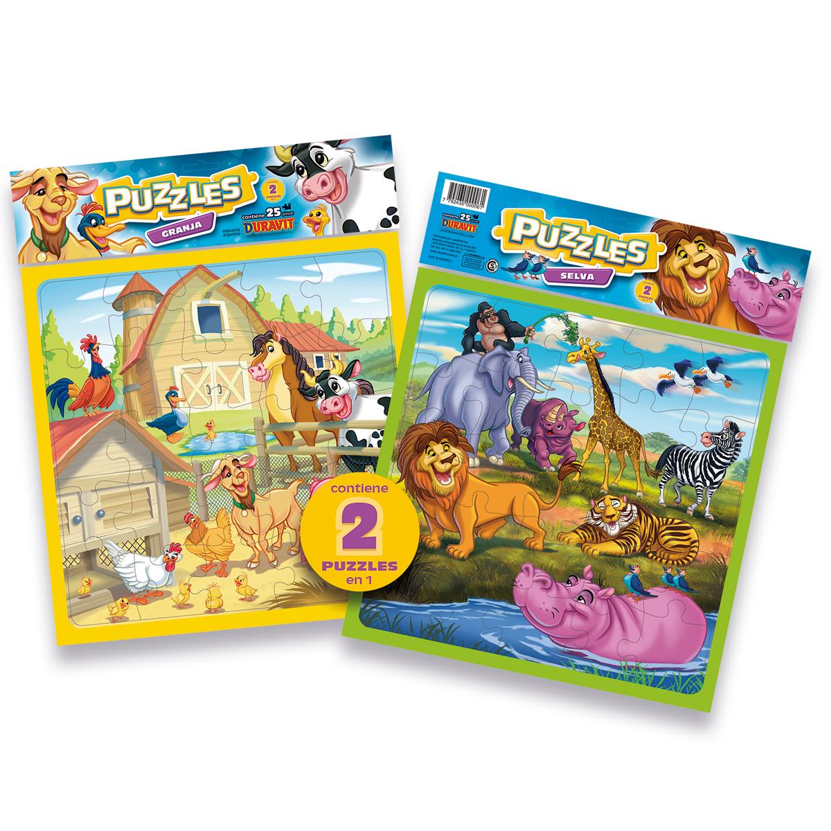 2 PUZZLE X 25 P GRANJA - ZOO