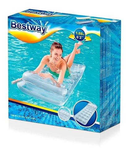 COLCHONETA INFLABLE CON VASOS 188CM EN CAJA (0312)