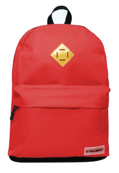 MOCHILA ESPALDA ROJO - NEGRO