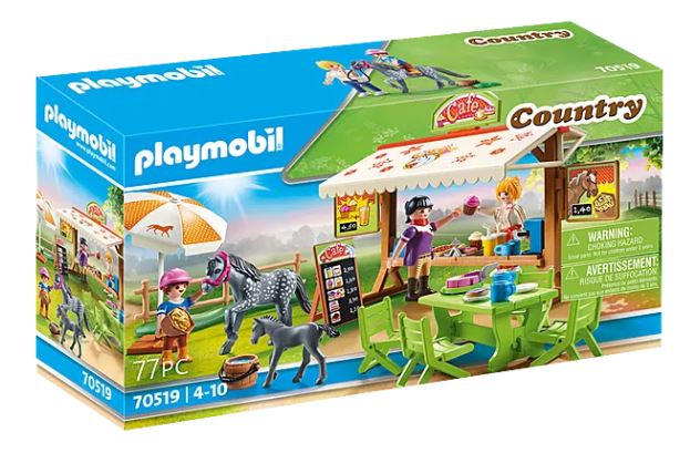 PLAYMOBIL CAFETERIA PONY 77 PIEZAS