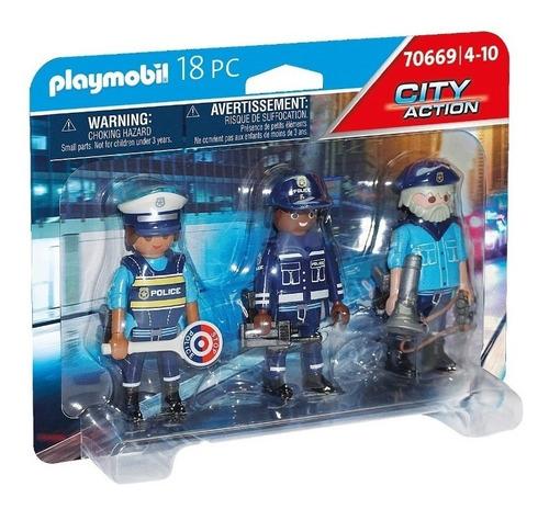 PLAYMOBIL SET FIGURAS X 3 EN BLISTER