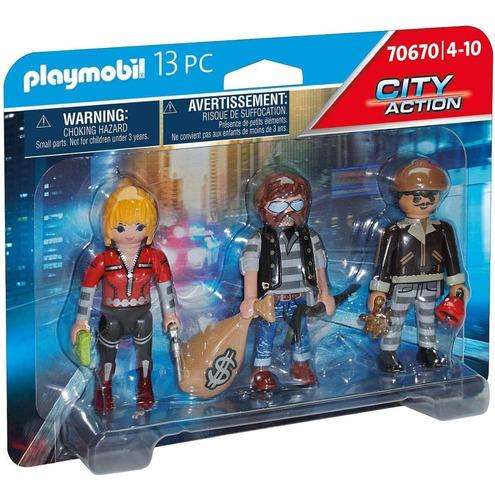 PLAYMOBIL FIGURAS X 3 EN BLISTER