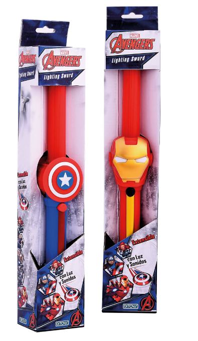 ESPADA CON LUZ Y SONIDO  EXTENSIBLE AVENGERS