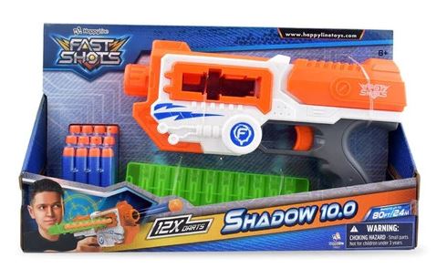 PISTOLA LANZA DARDOS SHADOW 10.0 12 DARDOS