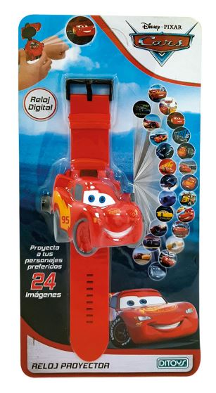 RELOJ PROYECTOR CARS