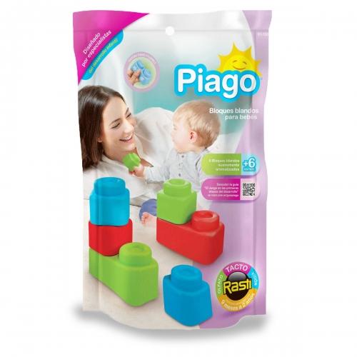 PIAGO 6 BLOQUES BLANDOS EN BOLSA