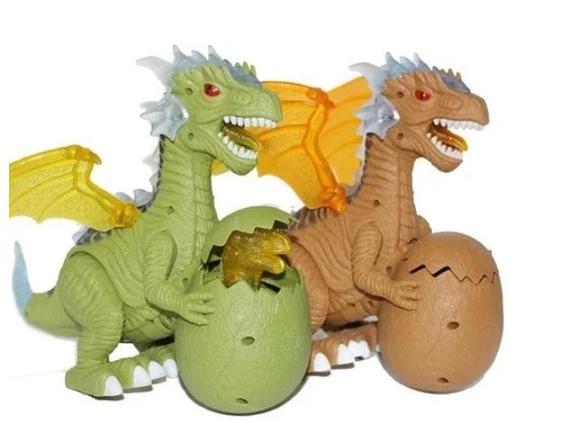 DINOSAURIO CON HUEVO CRIA LUZ Y SONIDO
