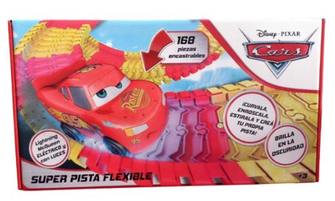 SUPER PISTA FLEXIBLE CARS 168 PIEZAS