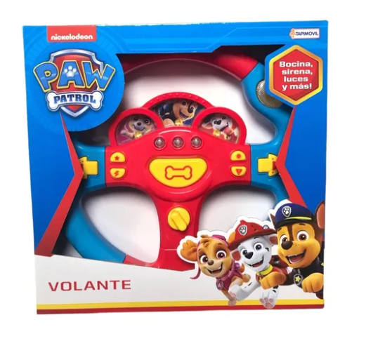 VOLANTE CON LUZ Y SONIDO PAW PATROL