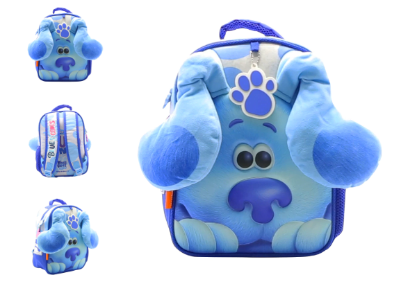 MOCHILA ESPALDA 12'' BLUE CON OREJAS SOFT