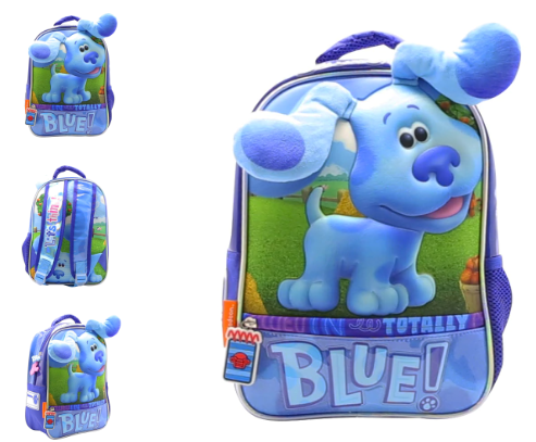 MOCHILA ESPALDA 12'' BLUE CON OREJAS