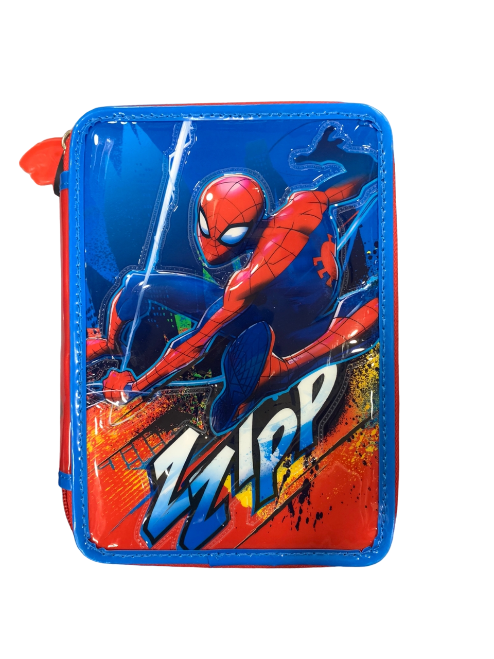 CARTUCHERA CANOPLA 2 PISOS PVC SPIDERMAN CON UTILES