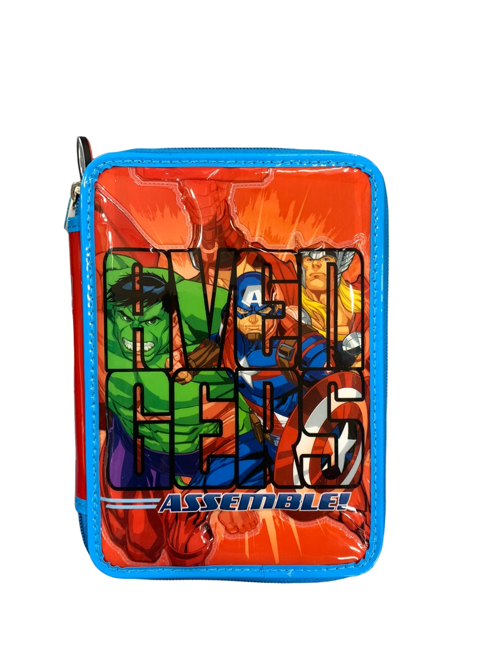 CARTUCHERA CANOPLA 2 PISOS PVC AVENGERS CON UTILES