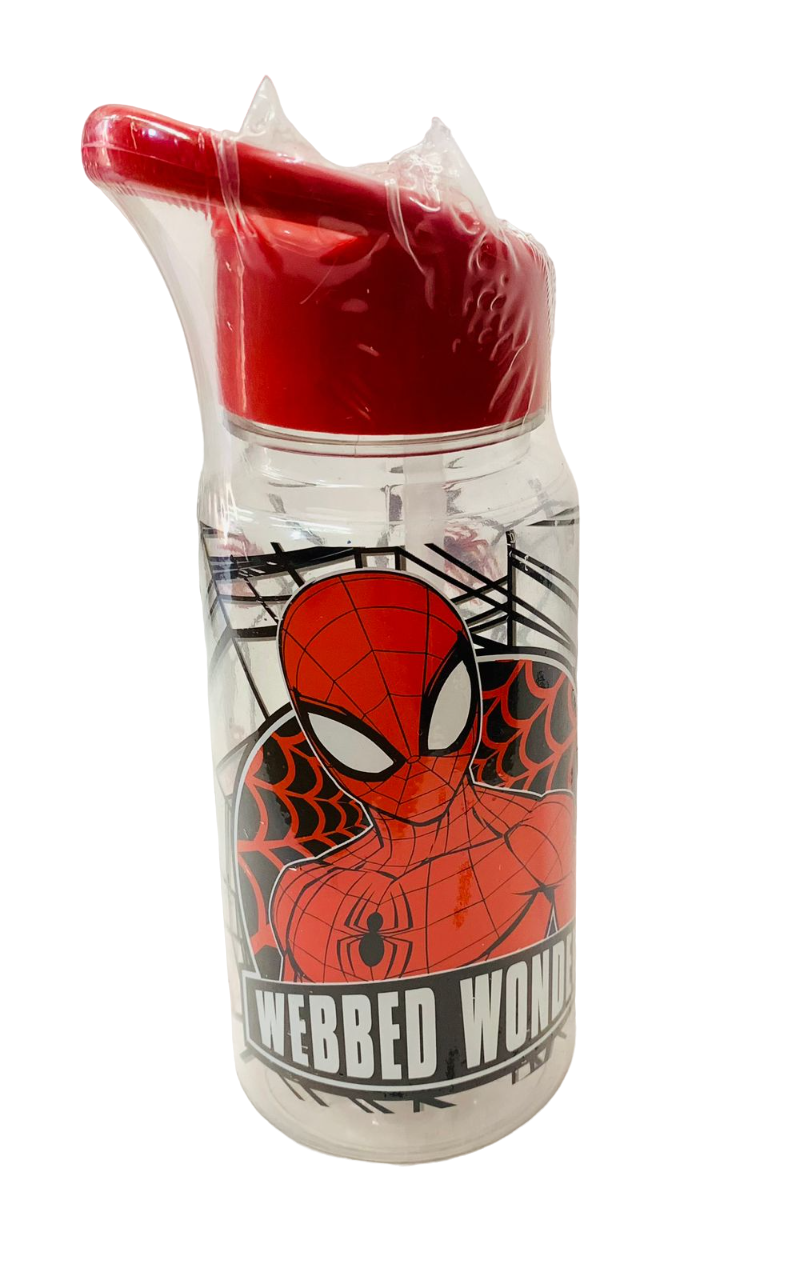 BOTELLA STRAW TOP SPIDERMAN