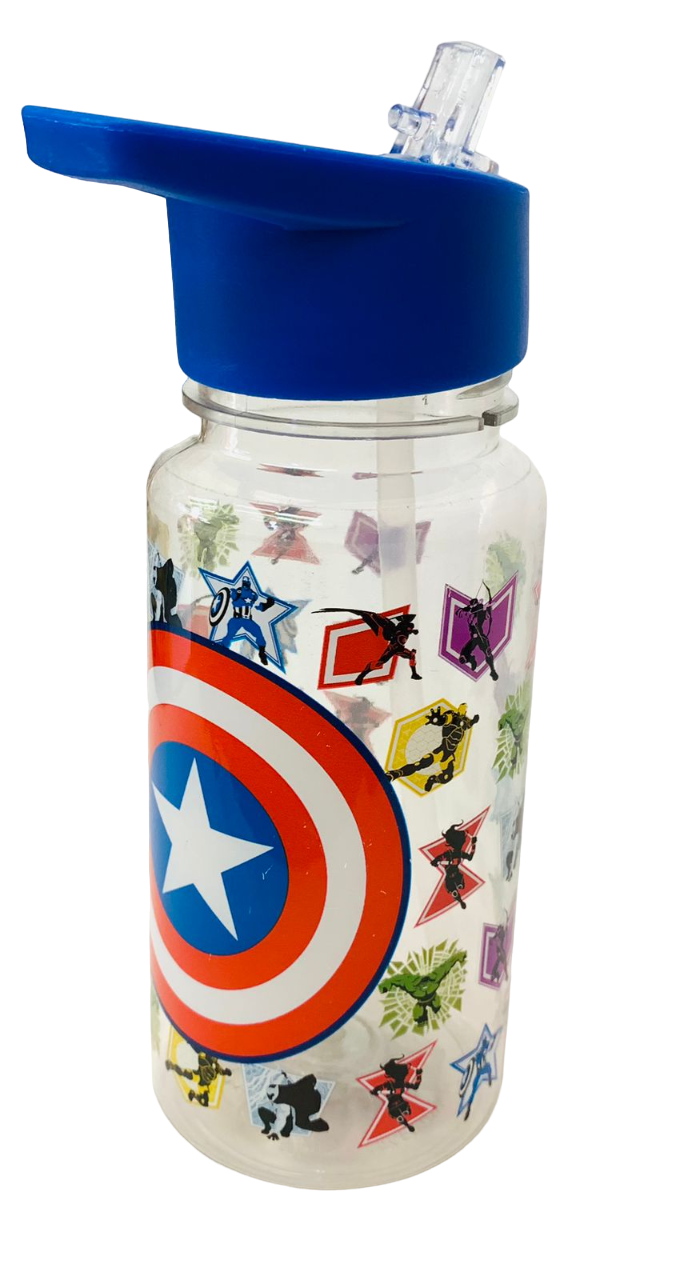 BOTELLA STRAW TOP AVENGERS
