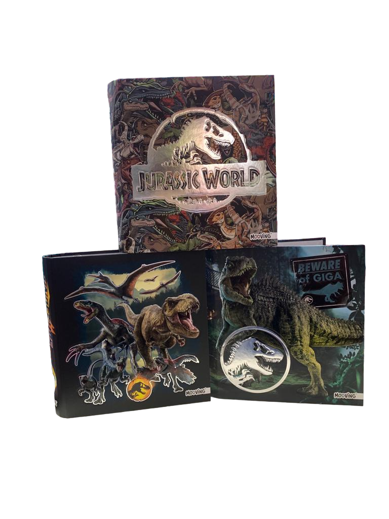 CARPETA 3 ANILLOS JURASSIC WORLD