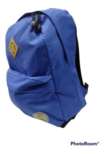 MOCHILA ESPALDA LISA AZUL