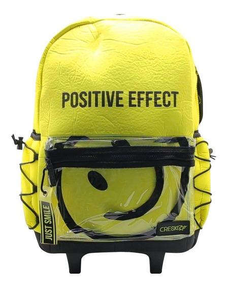 MOCHILA CARRO 16'' JUST SMILE