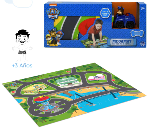 ALFOMBRA MEGAMAT PAW PATROL