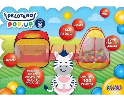 PELOTERO 3EN1 + 100 PELOTAS