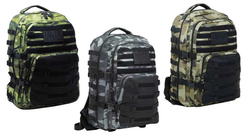 MOCHILA ESPALDA 18'' TACTIC CAMUFLADA - COLORES SURTIDOS