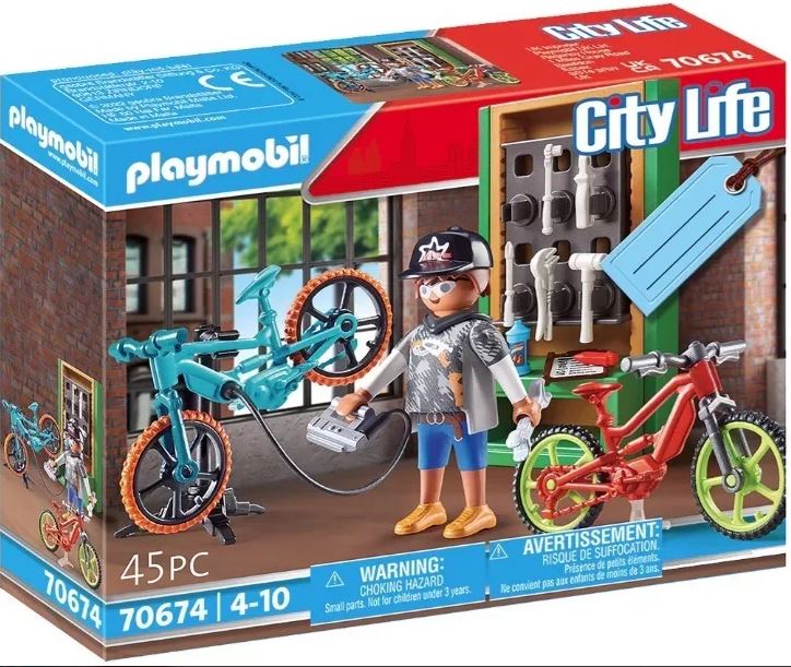PLAYMOBIL CITY LIFE TALLER DE BICICLETAS