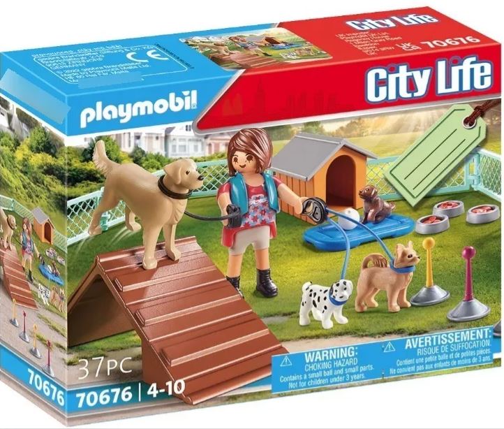 PLAYMOBIL CITY LIFE ENTRENADORA DE PERROS