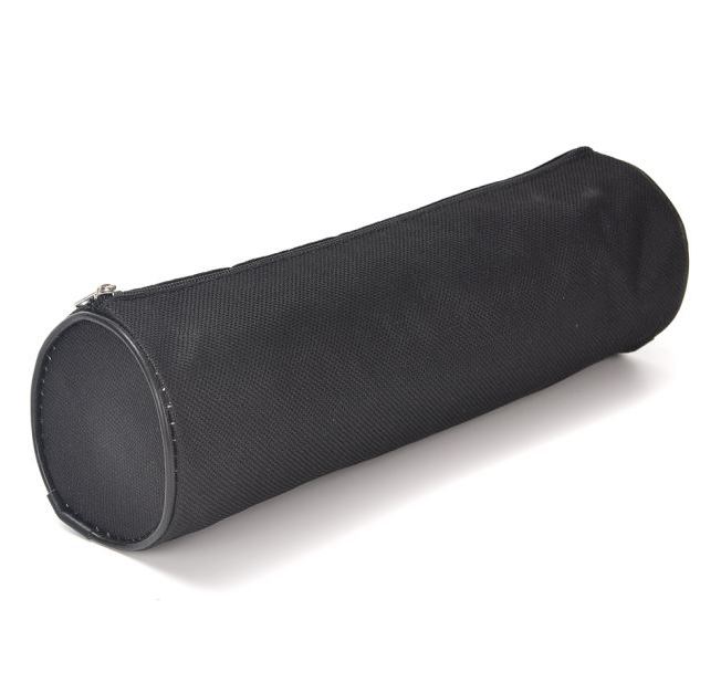 CANOPLA TUBO LONA LISA NEGRA