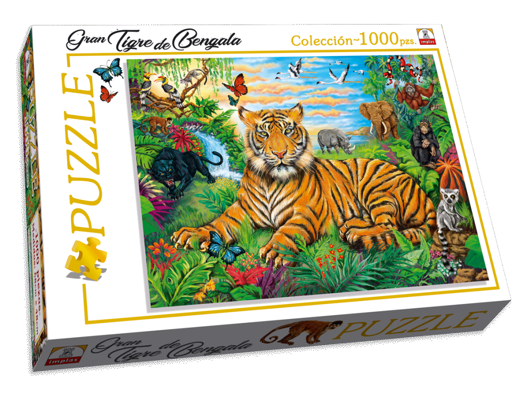 PUZZLE X 1000 PIEZAS TIGRE DE BENGALA