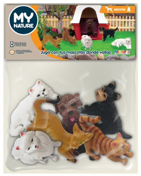 ANIMALES MASCOTAS X6 EN BOLSA (2438A)