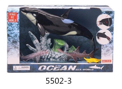 OCEAN SET ORCA Y TIBURONES EN CAJA