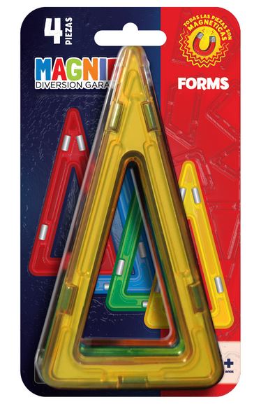 TRIANGULOS ISOSCELES 4P MAGNETICOS BLISTER