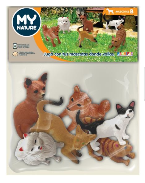 ANIMALES MASCOTAS X6 EN BOLSA