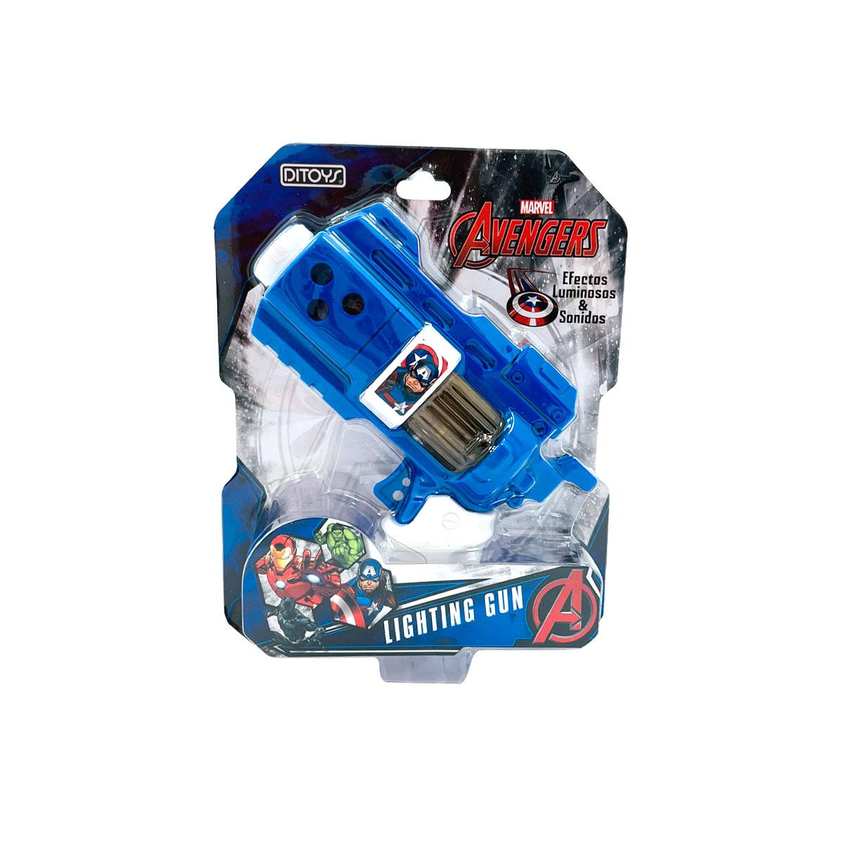 PISTOLA LIGHTNING GUN CON LUZ Y SONIDO AVENGERS