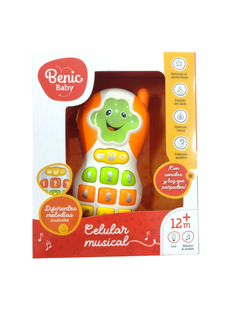 CELULAR MUSICAL CON LUZ EN CAJA
