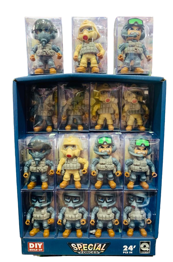 MINI MUÑECO MILITAR ESTUCHE