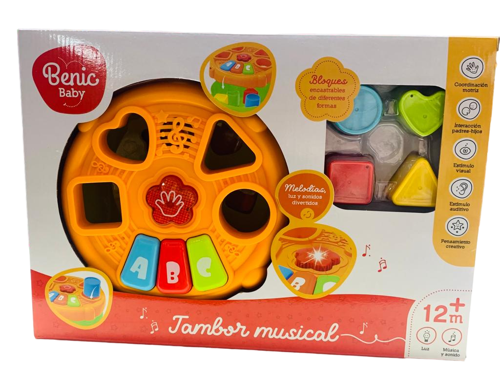 TAMBOR ENCASTRE CON LUZ EN CAJA
