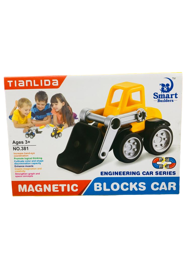 EXCAVADORA PARA ARMAR MAGNETICO EN CAJA