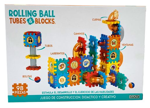 ROLLING BALL TUBOS Y BLOQUES 98 PIEZAS