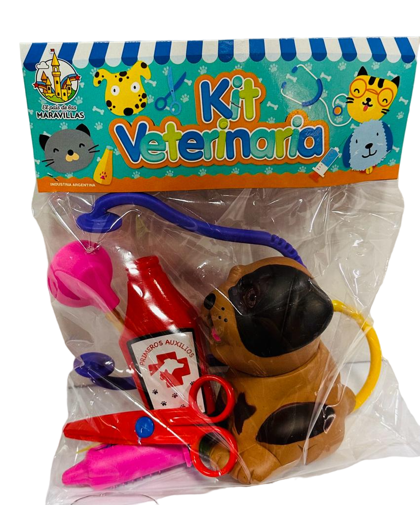 KIT VETERINARIA CON MASCOTA EN BOLSA