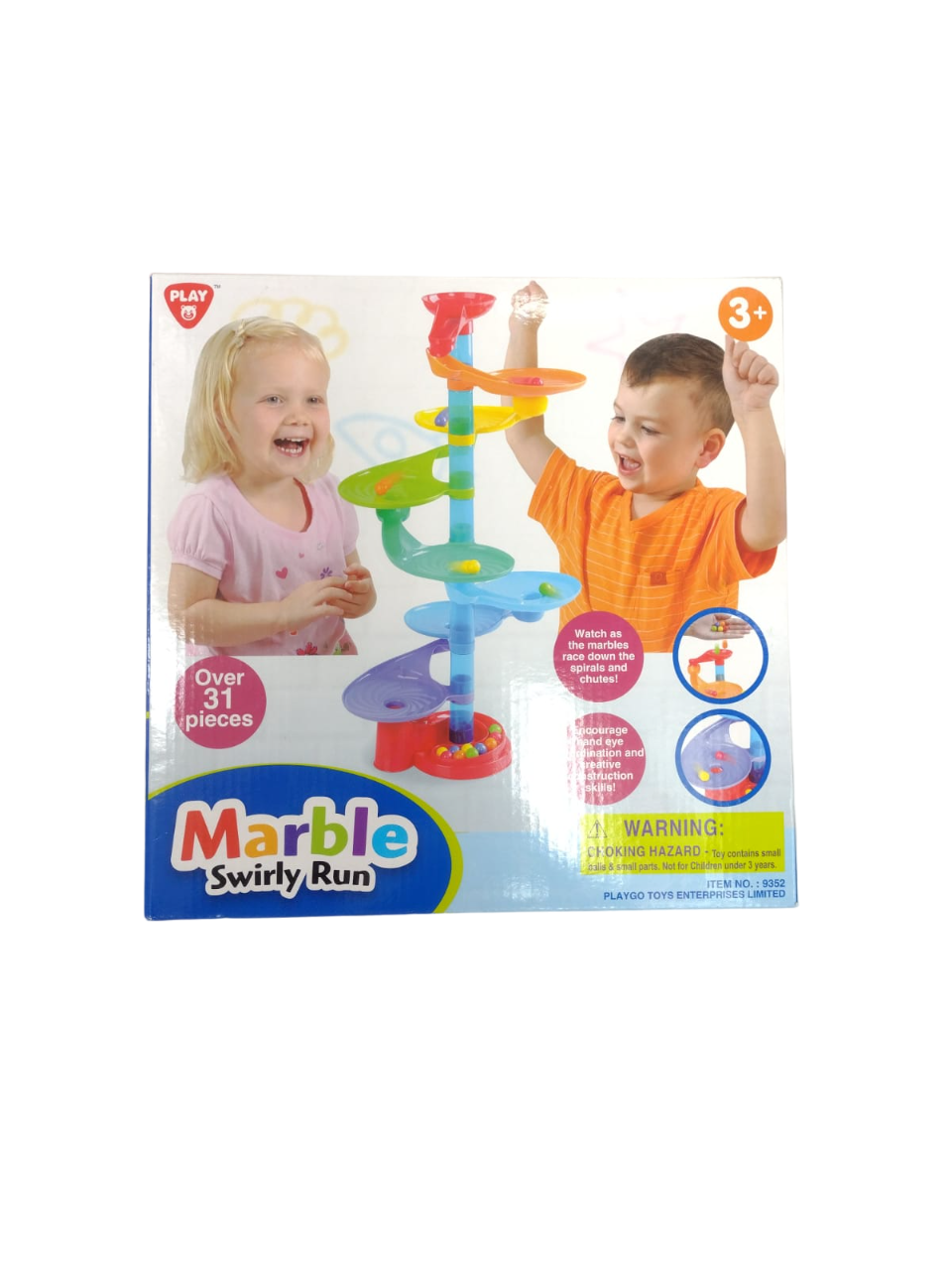 MARBLE SWIRLY RUN 31PZ GIRA BOLITAS