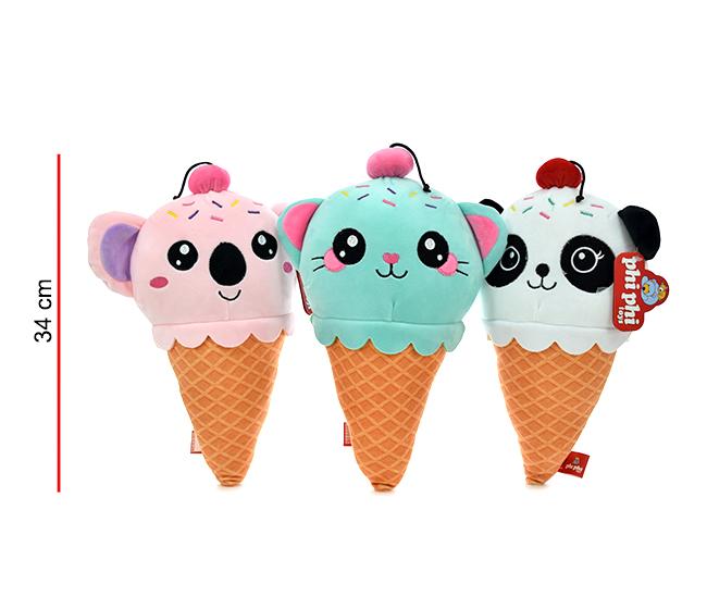 ANIMALES CUCURUCHO PELUCHE 30CM