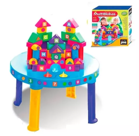 MESA CON BLOKAS CON DIBUJOS MULTIBLOKS