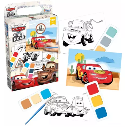 PINTANDO CON ACUARELAS CARS