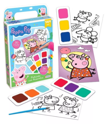 PINTANDO CON ACUARELAS PEPPA PIG