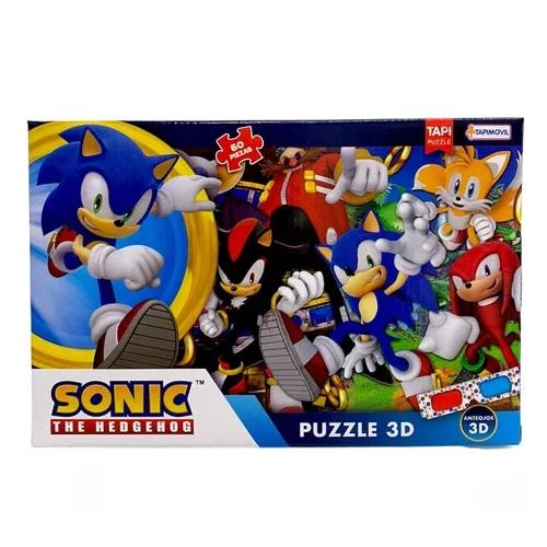 PUZZLE 3D 60 PIEZAS CON ANTEOJOS SONIC