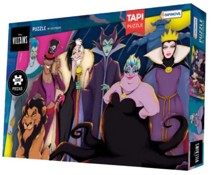 PUZZLE 120 PIEZAS VILLANOS