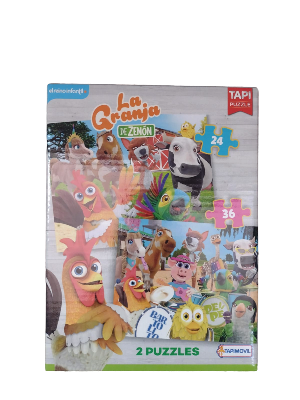 2 PUZZLES 24/36 PIEZAS GRANJA DE ZENON